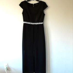 Sami & Jo Junior's Black Cut Out Cocktail Dress with Rhinestones Size Small
